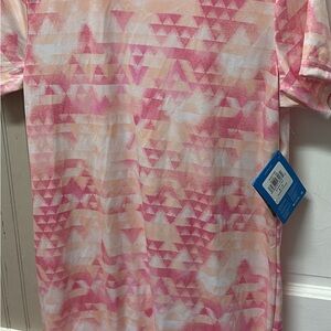 Columbia Pink and White Patterned Shirt